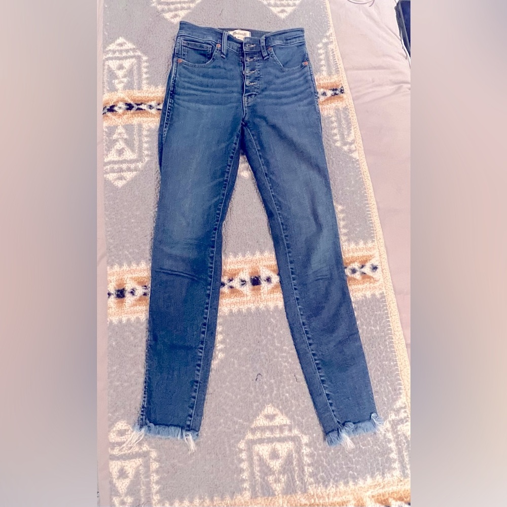 Madewell 10” high rise skinny jeans size 25